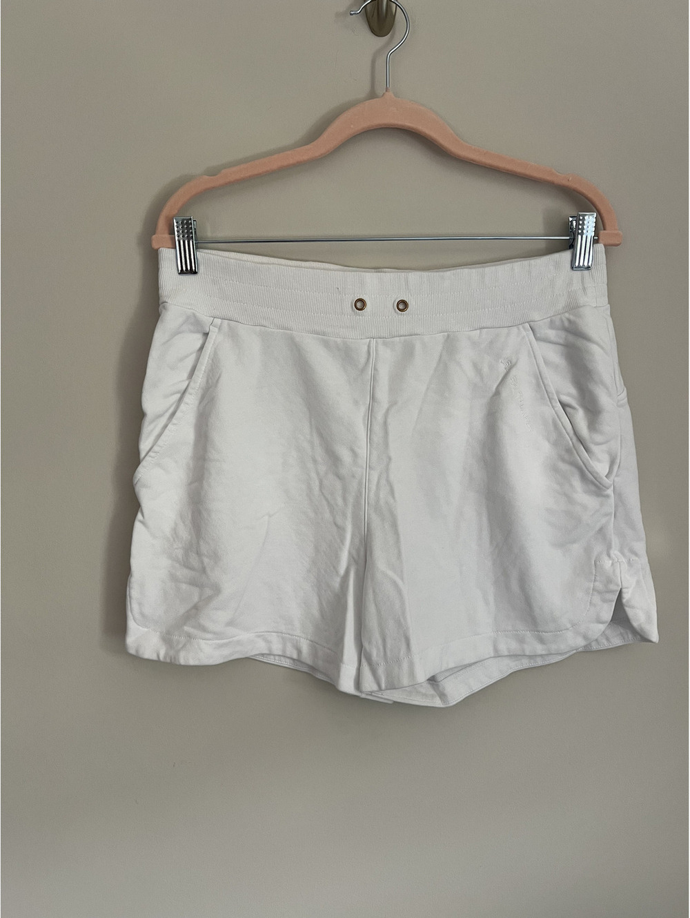 Lauren Ralph Lauren White Knit Shorts, Medium